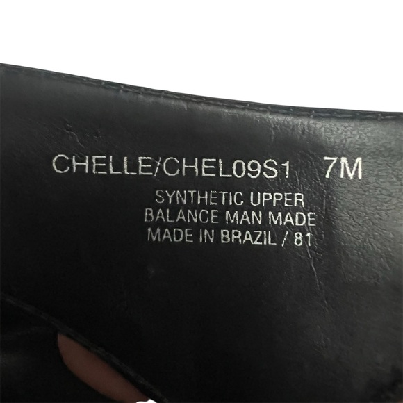 Steve Madden Black Faux Leather Thong Adjustable Y2K Glam Heels Sandals Size 7M - Picture 10 of 11